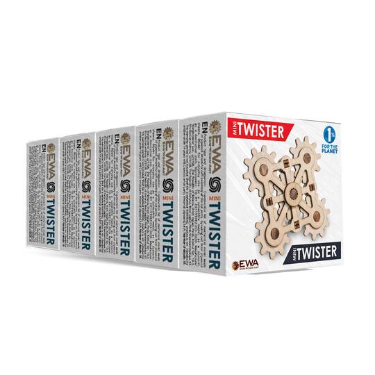 EWA™ Eco-Wood-Art Mini Fidget Twister 3D Wooden STEM Building Kits, 5ct.